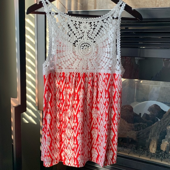 Ricki’s Crochet Lace and Jersey Sleeveless Top - Picture 2 of 3